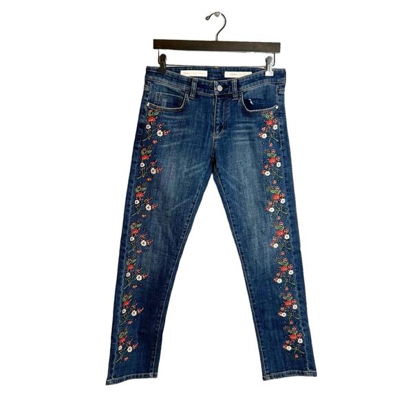 Pilcro Anthropologie Floral
Embroidered Hyphen Straight Jean Sz 27 - Picture 8 of 8
